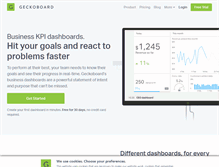 Tablet Screenshot of geckoboard.com